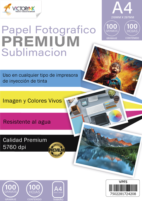 Papel para Sublimar A3 (29.9 x 42.5 cm) 100 Hojas