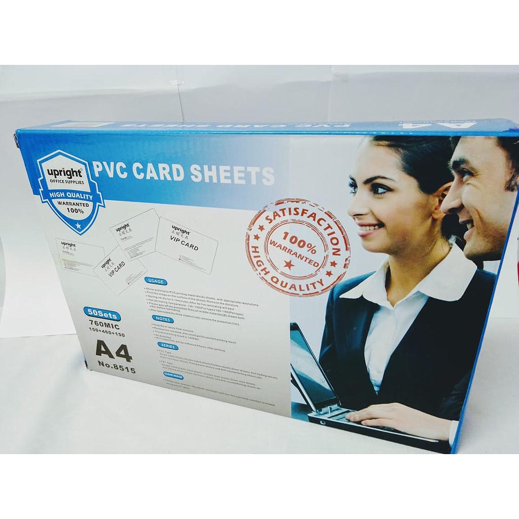 Papel PVC para Credenciales Laminado A4 A4 (210 x 297 mm)/ 50 Pzs