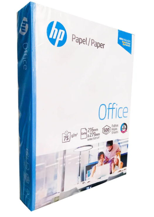 Papel Bond Carta Hp Paquete 500 Hojas 75 grs (210 x 297 mm)