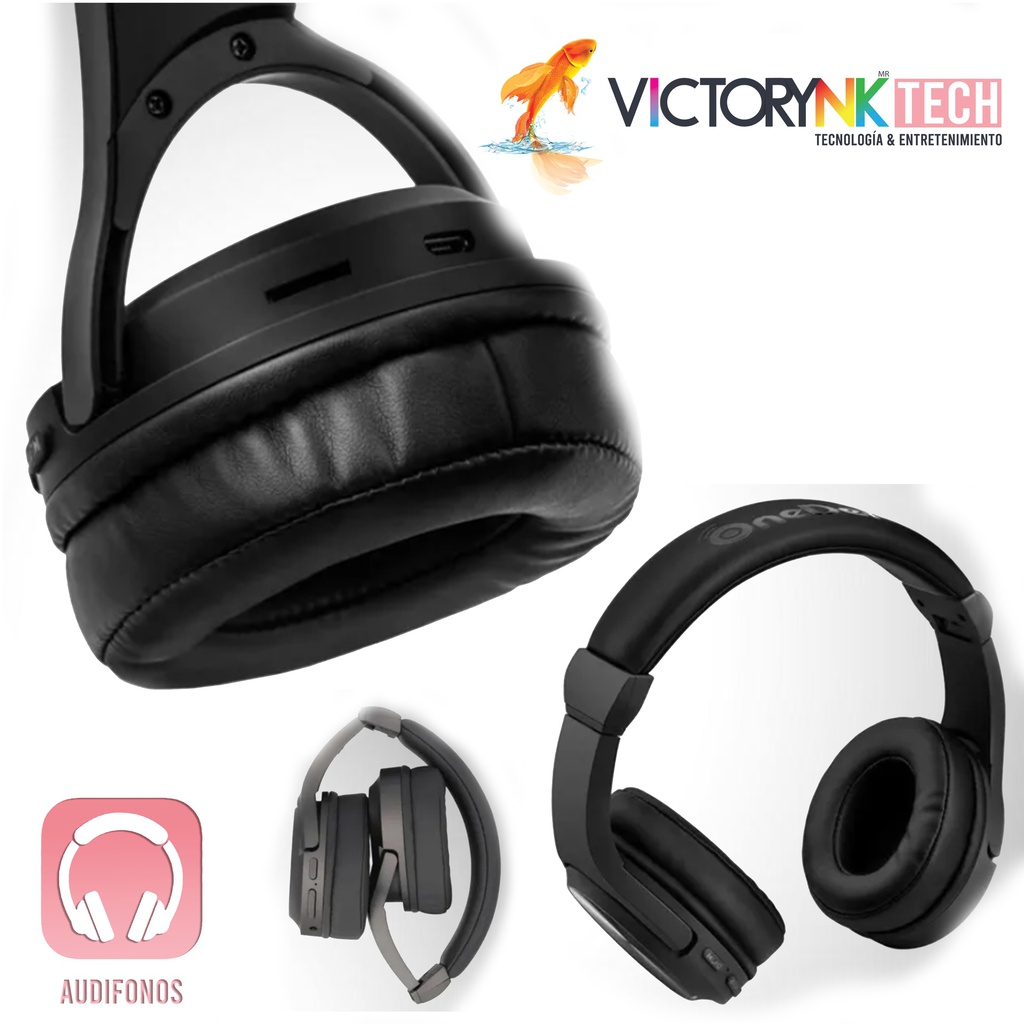 Audífono diadema Bluetooth plegable inalámbrico profesional, HiFi 5.0 alta fidelidad OneDer S1 M42