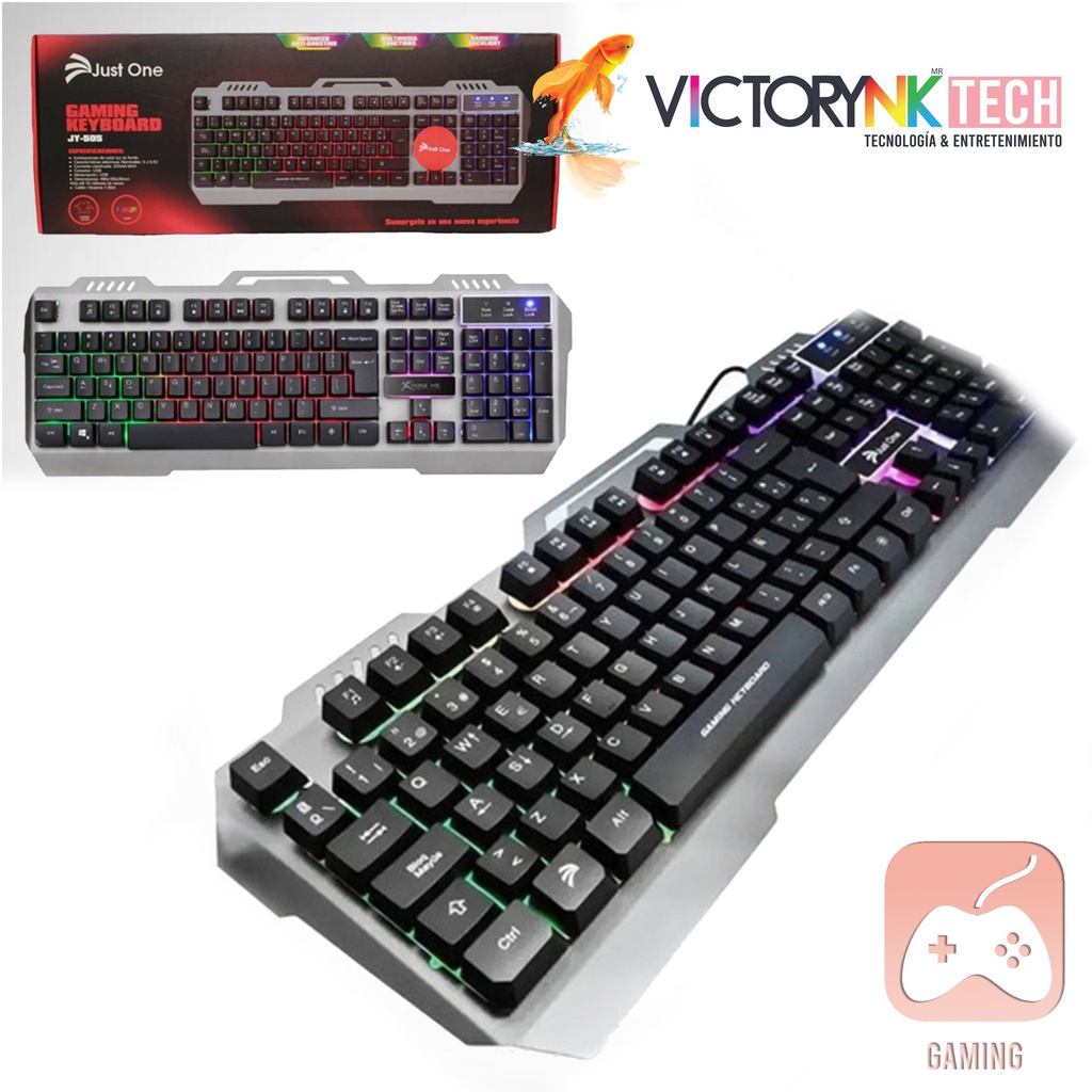 Teclado gamer profesional, retroilumin led, salida USB, Onikuma JY505