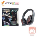 [TP30] Audifono de diadema gaming, plegable con microfono, 3.5mm, HiFi surround 5.0, led, con figura Owii P30