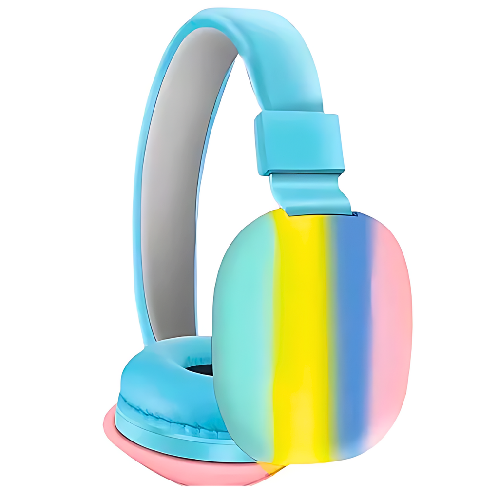Audifono de Diadema Inalambrico Bluetooth, plegable, colorfull Arco Irirs HiFi 5.0-EDR AH806B