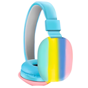 [TY014] Audifono de diadema inalambrico Bluetooth, plegable, colorfull Arco irirs HiFi 5.0-EDR AH806B