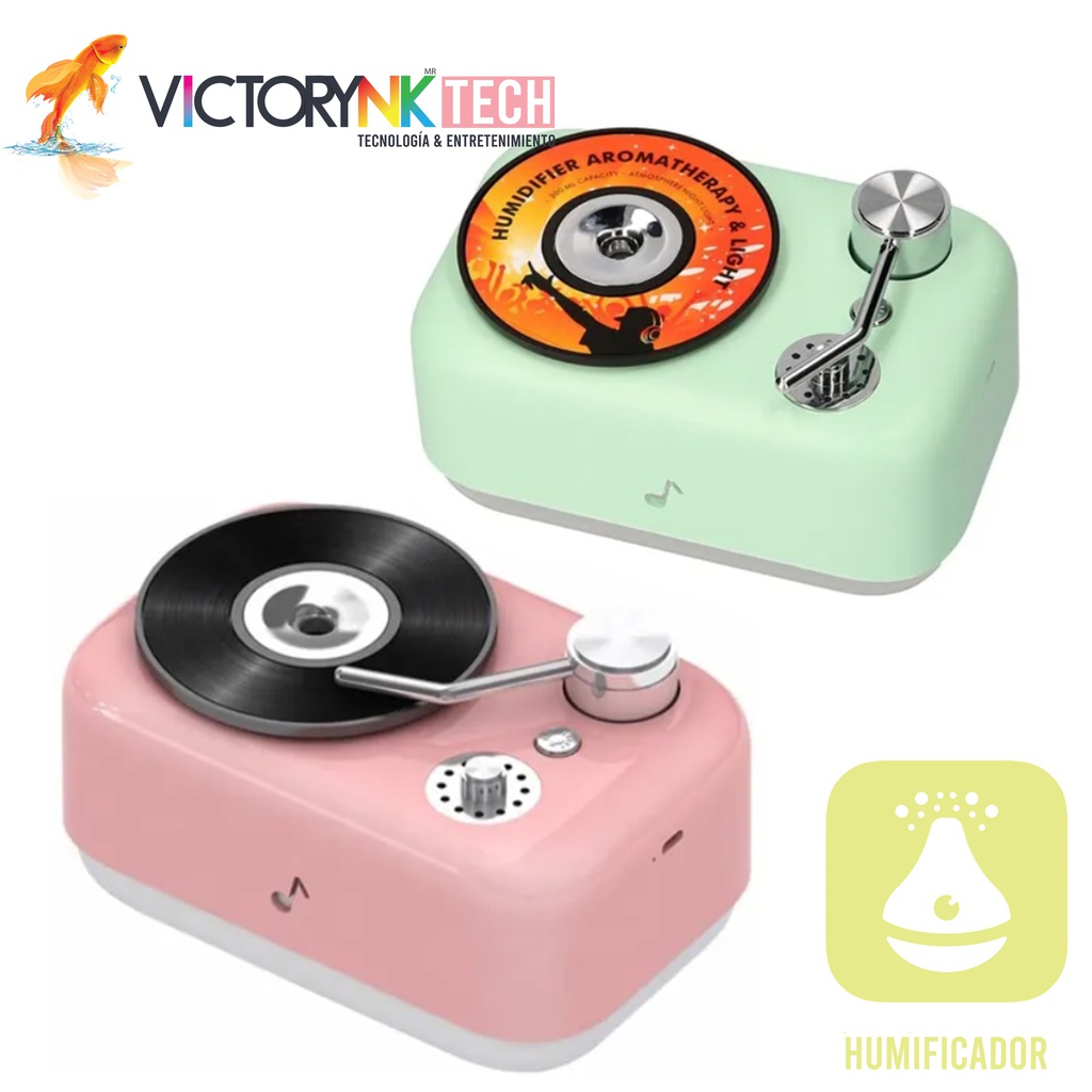 Humidificador retro, aromaterapia y luz de noche MX808 TY010 TMX808PK