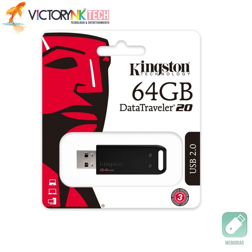 Memoria USB 2.0 64GB Modelo DTIG4  Marca Kingston