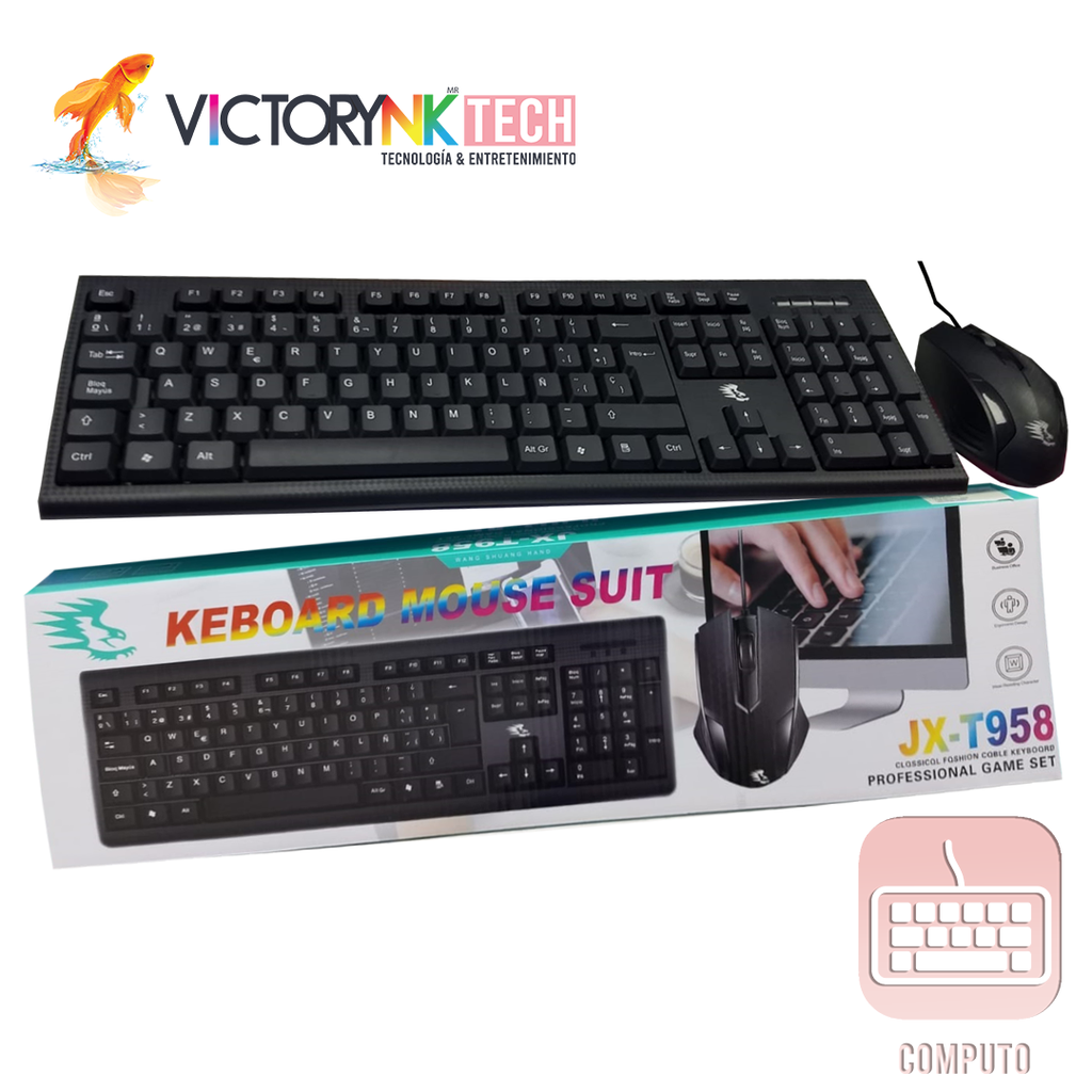 Kit Teclado y Mouse JXT958 TEC009 