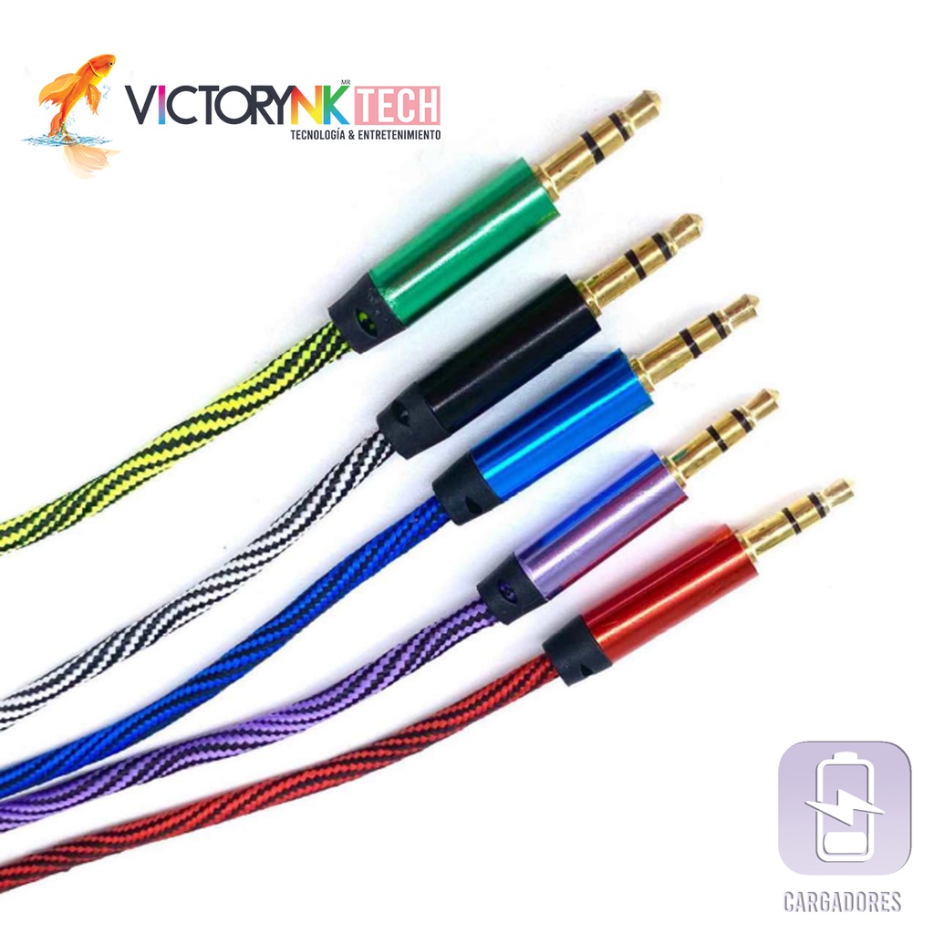 Cables auxiliares de 3.5 a 3.5mm 3 metros SJX004