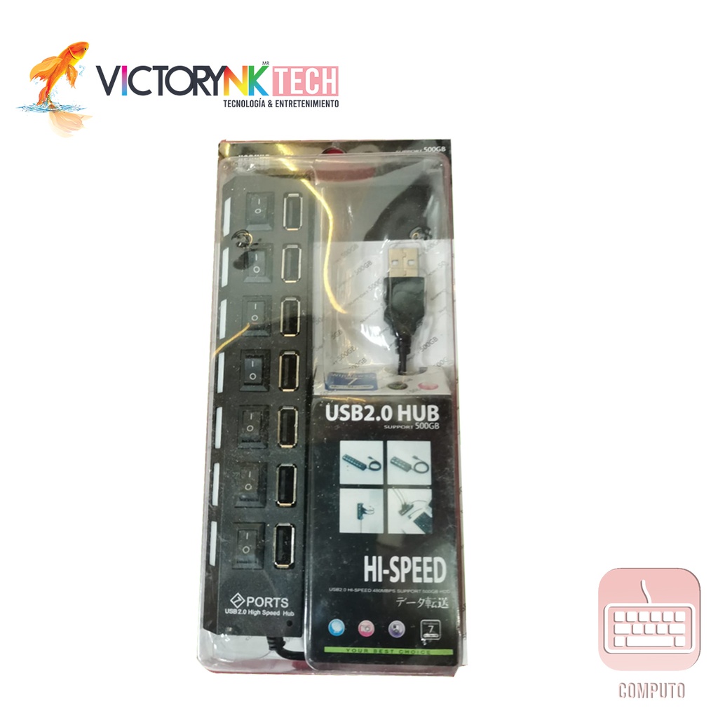 Hub multipuerto concentrador Tipo C pantalla 4k HD 7 en 1 Owii ADD001