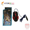 [MOU004RD] Mouse Gaming Alambrico Retroilumin Led, Salida USB, Cable Reforzado, Owii MOU004 (Rojo)