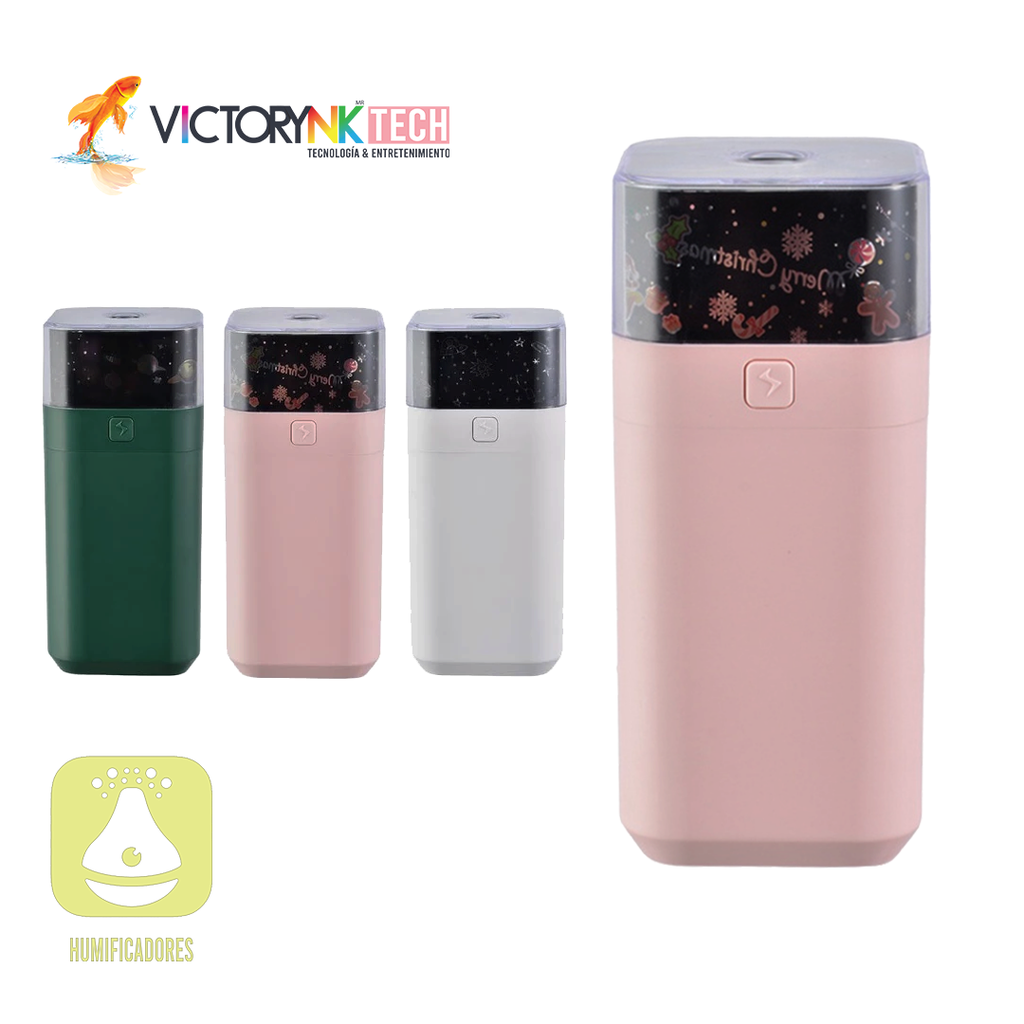 Humidificador Aromaterapia proyector de luz nocturno galaxia THU001GR