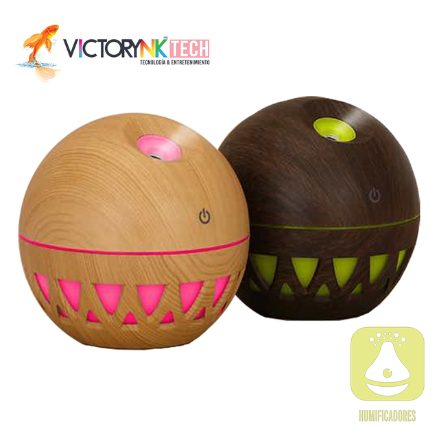 Humidificador Aromaterapia circular con diseño calado THU009BK