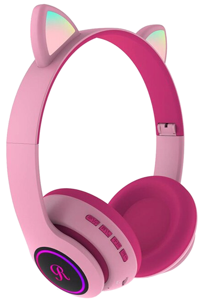 Audifono de diadema gato kawaii inalambrico Bluetooth plegable HiFi CT66