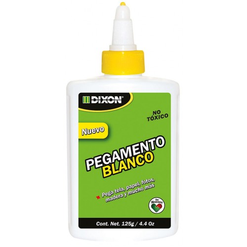 Pegamento blanco para tela, papel, carton, fotos y madera 125g Dixon