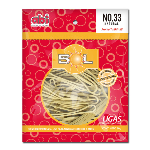 Liga natural #33, Bolsa 80g Sol