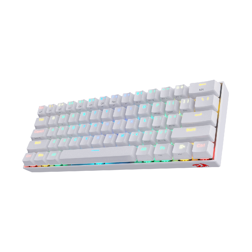 Teclado mecanico gaming RGB, color blanco Draconic White K530W-RGB Redragon 8800-0075