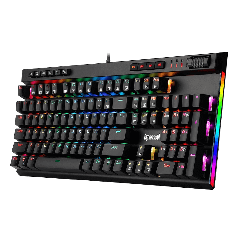 Teclado mecanico gaming RGB, switch teclas opticas, español latino Vata Pro K580RGB-PRO SP Redragon 8800-0076