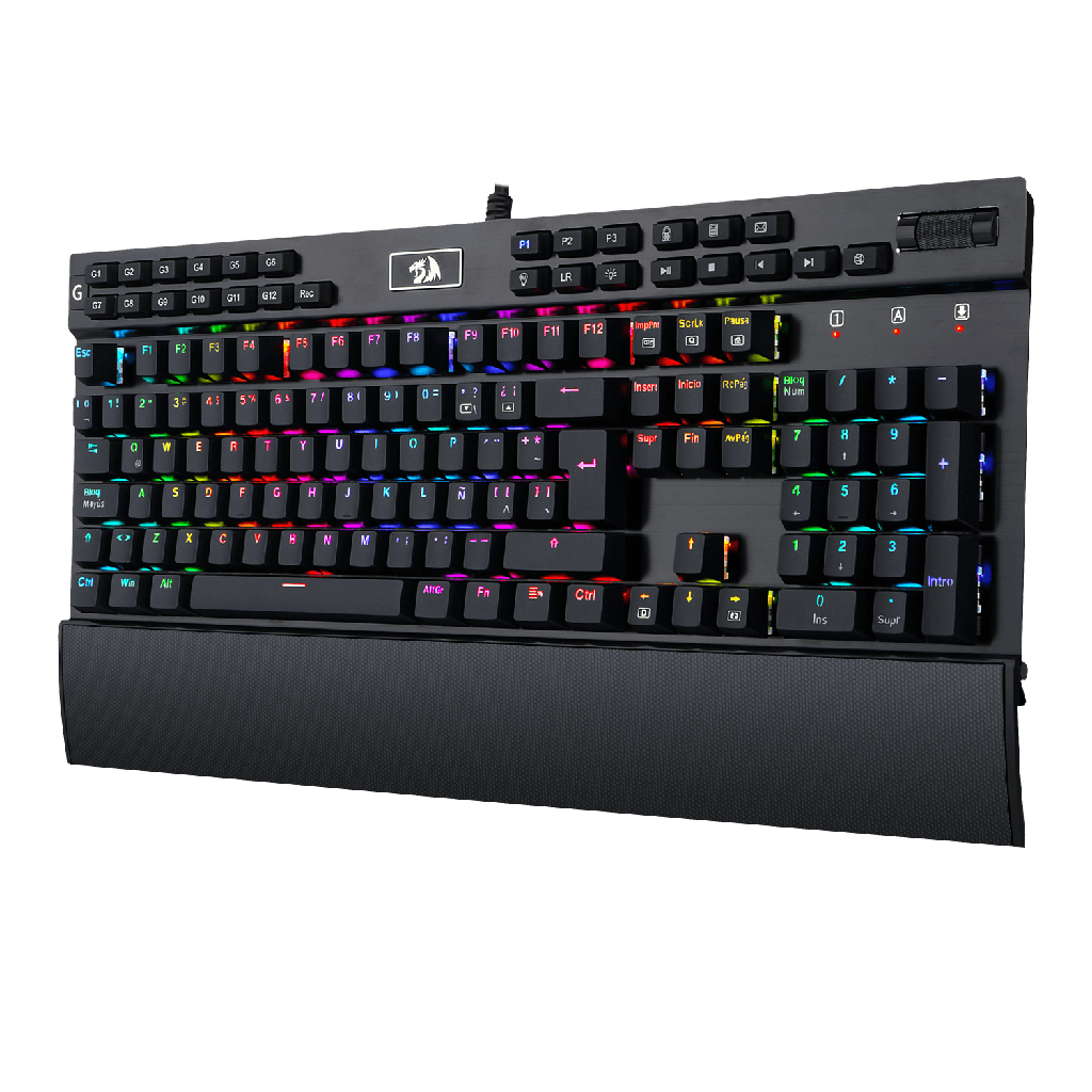 Teclado mecanico gaming RGB, color negro, español latino Yama Black K550-1-SP Redragon 8800-0060