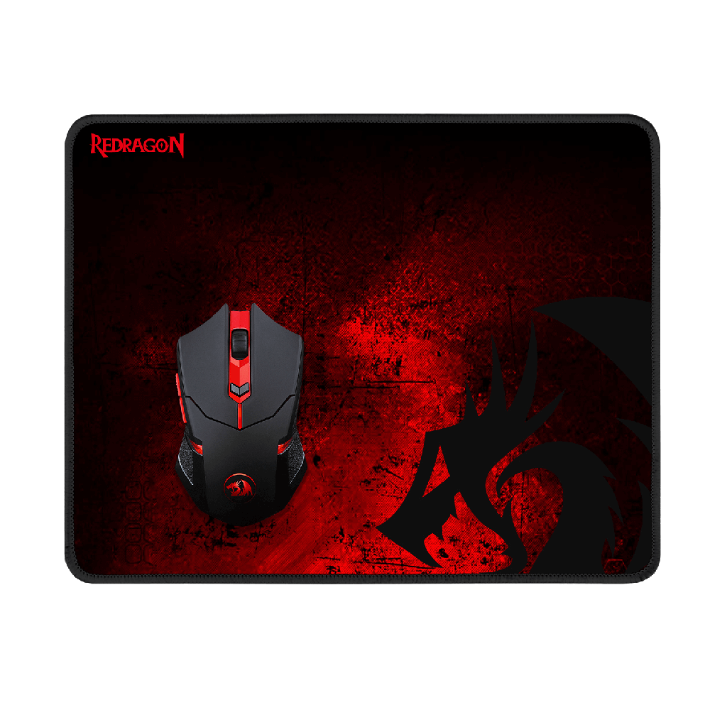 Kit combo 2 en 1: Mouse raton gaming Bluetooth inalámbrico wireless RGB M601WL + Mousepad tipo speed antideslizante P016. M601WL-BA Redragon 8800-0068