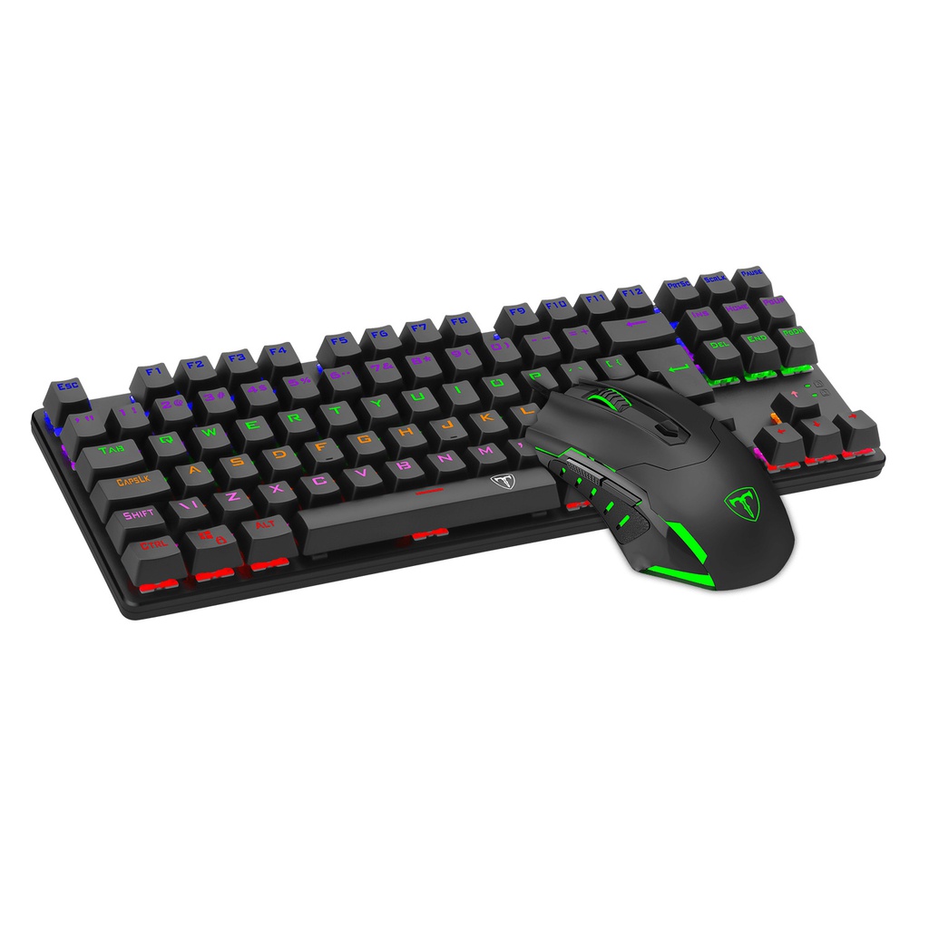 Kit Combo Gaming 2 en 1: Teclado TKL Inglés y Mouse Advance Force Negro T-TGS005-RD-SP T Dagger 8800-0146