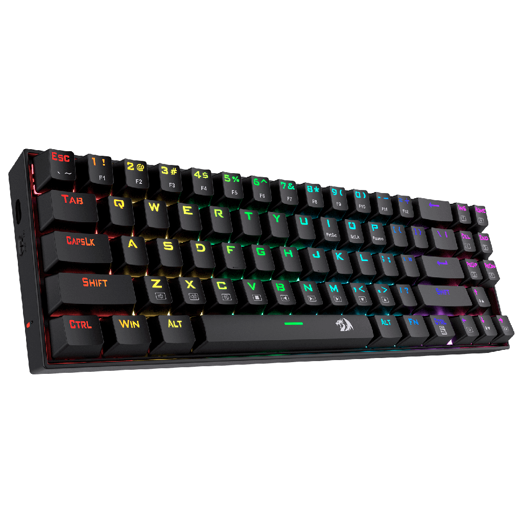 Teclado mecanico alambrico e inalambrico bluetooth gaming RGB Deimos color negro TK599KRS  Redragon 8900-0075