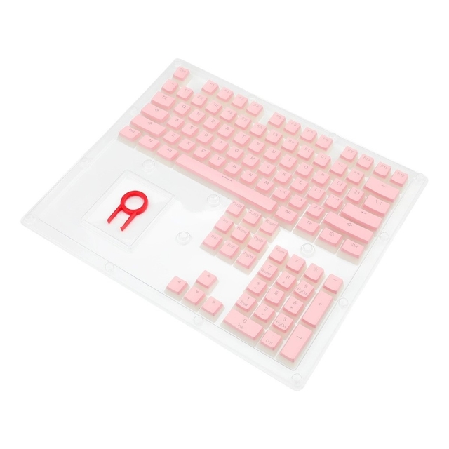 Teclas keycaps rosas PBT doble disparo gaming, español, Scarab A130P-SP Redragon 8800-0102