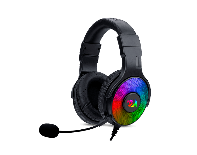 Audifono diadema alambrico gaming USB RGB 7.1 con adaptador Pandora H350RGB Redragon 8800-0072