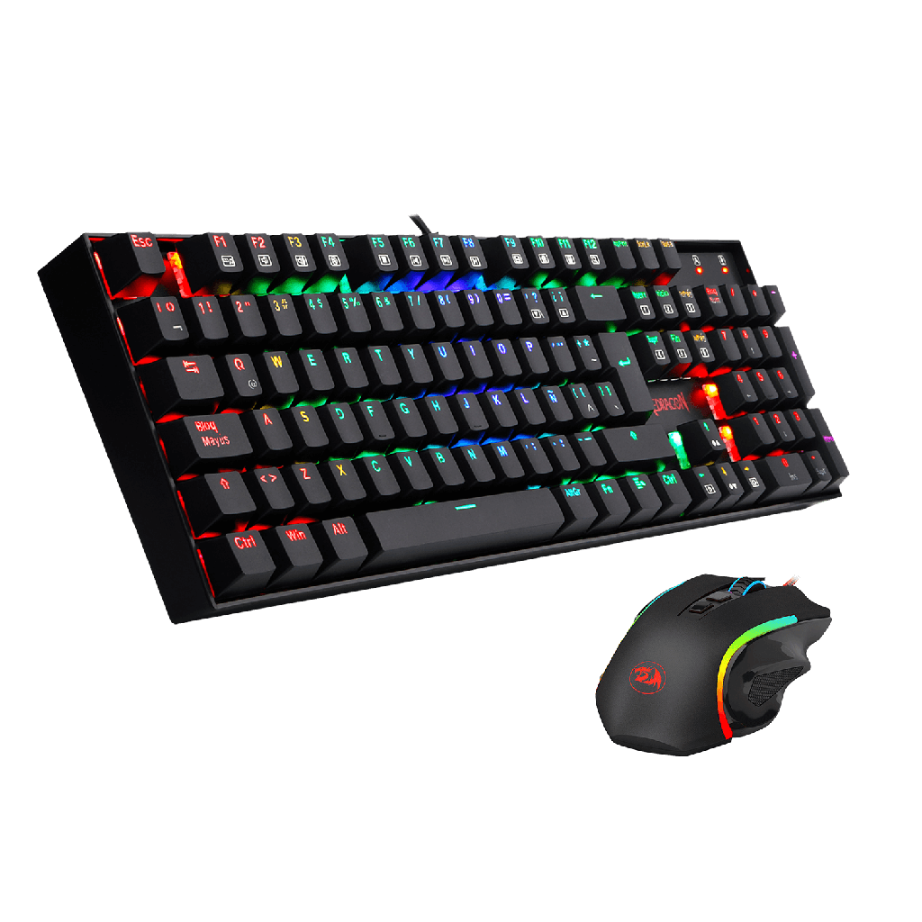 Kit combo 2 en 1: Teclado K551RGB + Mouse gaming M607. K551RGB-BA-SP Redragon 8800-0095