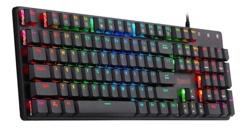 Teclado mecanico  SHRAPNEL RGB español K589RGBSP Redragon LA 8800-0066