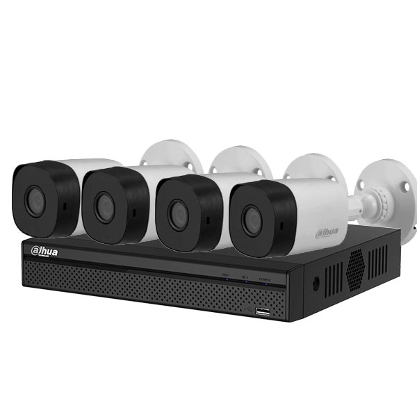 Kit de Sistema de seguridad 4 Camaras Dahua 1 Megapixel 720p TKITDAHUA4