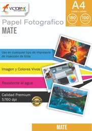 [VPFM180A41] Papel Fotográfico Mate Carta (279 x 216 mm)/ 100 Hojas 180gr Naranja