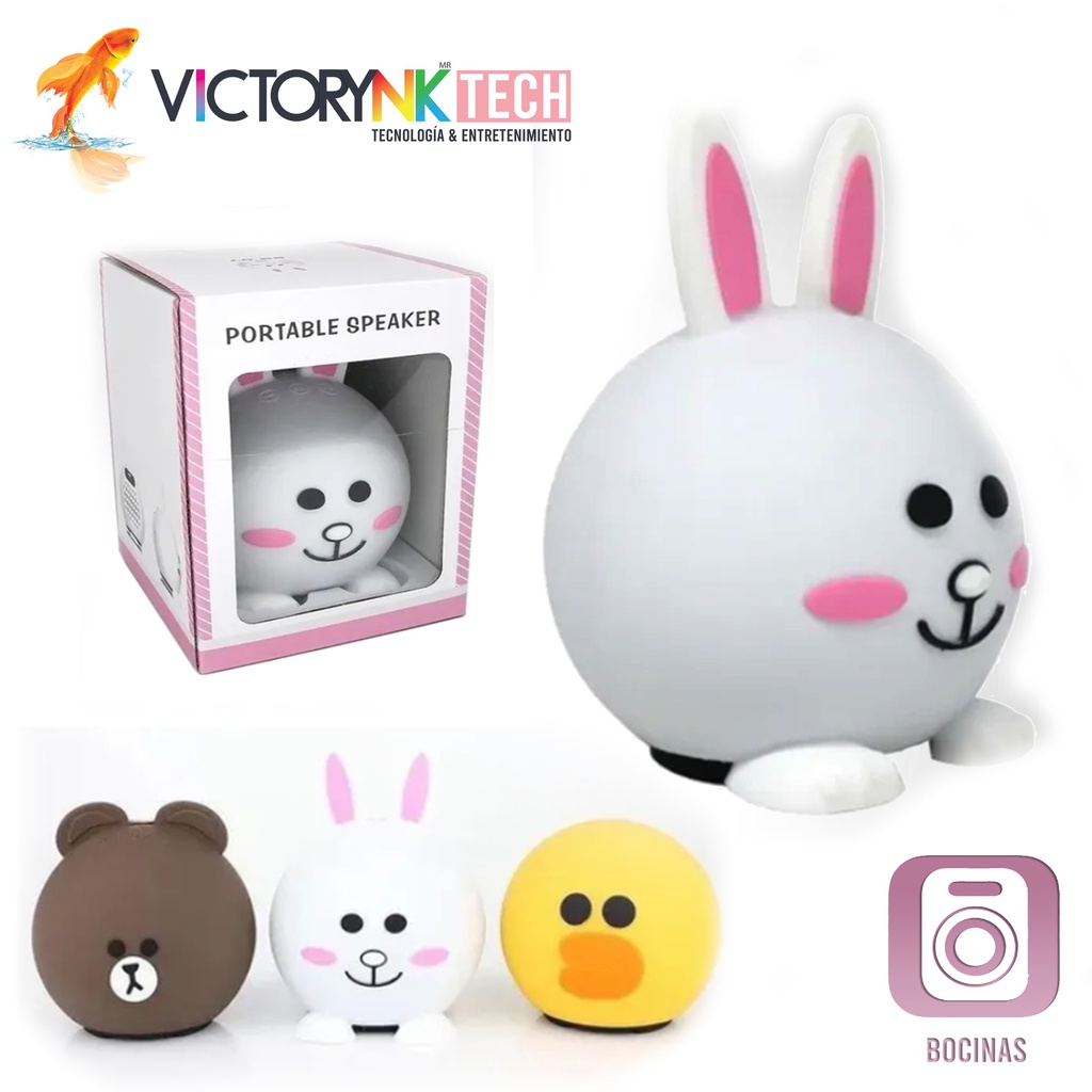 Bocina animales portátil inalámbrica Bluetooth Kawaii SG07 M46