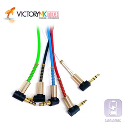 Cables auxiliares de 3.5 a 3.5mm Punta L 1 Metro SJX005