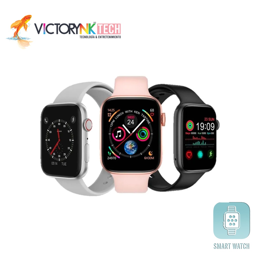 Smart Watch reloj inteligente bluetooth, medidor de pulso y multifuncional T500 TT500BK