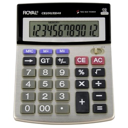 [PCALCUROYAL] Calculadora electronica basica semi escritorio Royal CE250/XE48