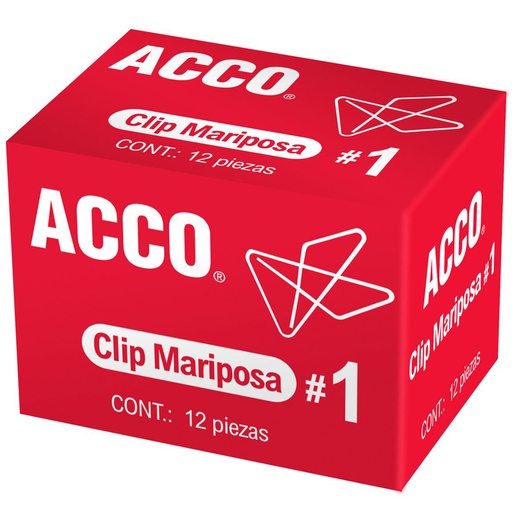 [PNE042B] Clip Mariposa Nextep Niquelado #2 40mm 50 Clips NE042B