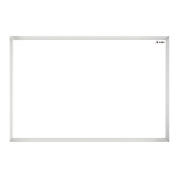 [PPIZAWH] Pizarron blanco 40x60cm borrado en seco con marco anodizado y charola desmontable Alfra