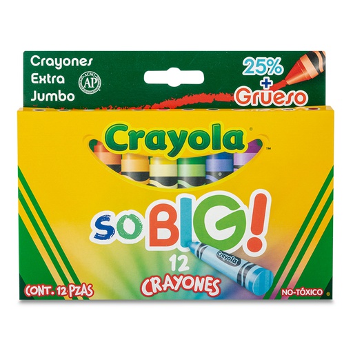 [PCRAYONBIG] Crayones So Big de colores 12 pzas Crayola