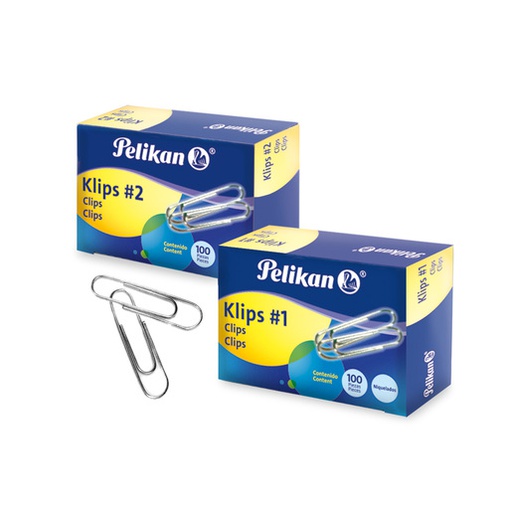 [PNE040B] Clip Estandar Nextep Niquelado #2 28mm C/10 100 Clips c/u NE040B 
