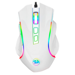 [TM607W] Mouse Gaming Alambrico RGB Blanco Griffin M607W Redragon 8800-0103