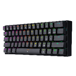 [TK630RGB] Teclado mecanico gaming RGB, color negro, switch teclas cafe Dragonborn K630RGB Black Redragon 8900-0080