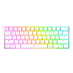 [TK630WRGBRD] Teclado mecanico gaming RGB, color blanco, switch teclas rojas Dragonborn White K630W-RGB-RD Redragon 8800-0105