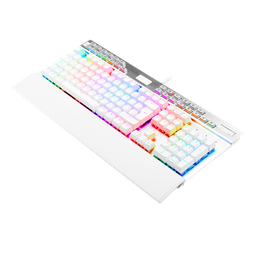 [TK550W1SP] Teclado mecanico gaming RGB, color blanco, español latino Yama White K550W-1-SP Redragon 8800-0061