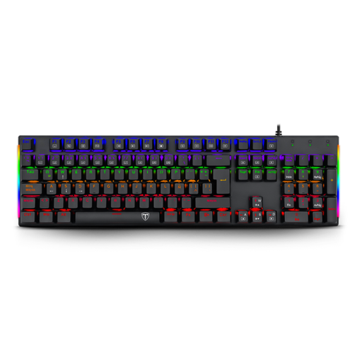 [TTTGK310BS] Teclado Gaming Naxos Negro Switch Azul Full Size Luz Rainbow T-TGK310-BL-SP T Dagger 8800-0137