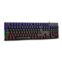 [TTTGK310RS] Teclado Gaming Naxos Negro Switch Rojo Full Size Luz Rainbow T-TGK310-RD-SP T Dagger 8800-0137