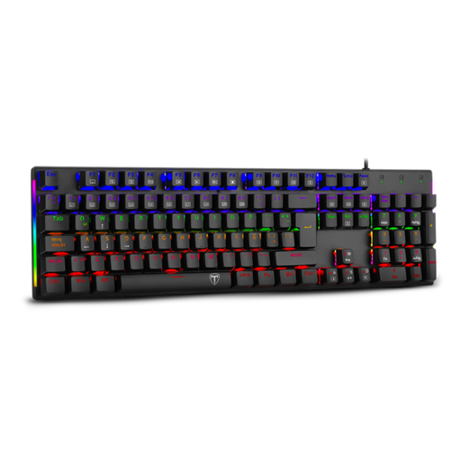 [TTTGK310RS] Teclado Gaming Naxos Negro Switch Rojo Full Size Luz Rainbow T-TGK310-RD-SP T Dagger 8800-0137