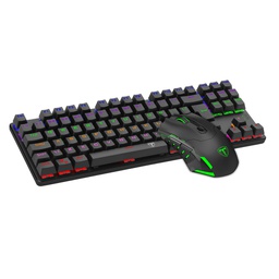 [TTTGS005] Kit Combo Gaming 2 en 1: Teclado TKL Inglés y Mouse Advance Force Negro T-TGS005-RD-SP T Dagger 8800-0146