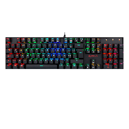 [TK551] Teclado mecanico gaming RGB, español latino red switch, Mitra Black TK551 Redragon 8900-0060