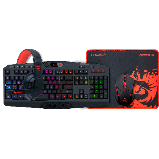 [S101BA2SP] Kit combo 4 en 1: K503A-RGB-SP + M601 + H120 + P016 español. S101-BA-2-SP Redragon
 8800-0069